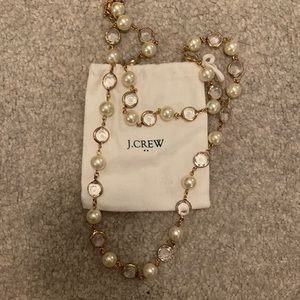 J.crew pearl and gem necklace